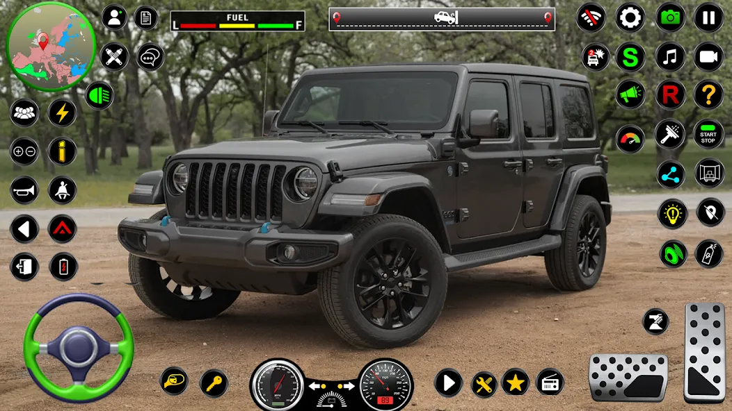 Скачать Jeep Driving Simulator offRoad с модом — Много денег и все машины открыты — скриншот 4