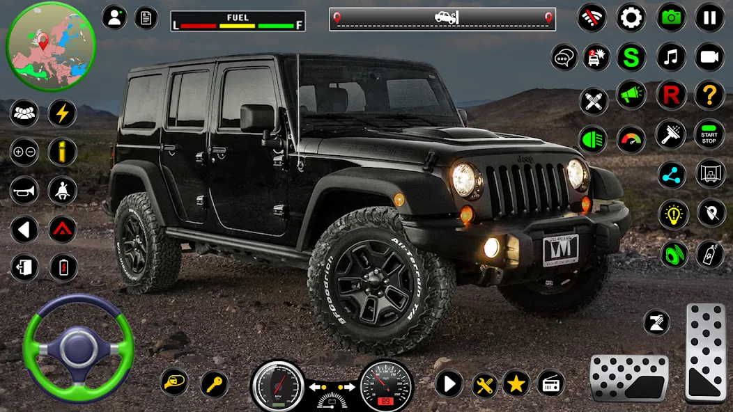 Скачать Jeep Driving Simulator offRoad с модом — Много денег и все машины открыты — скриншот 5
