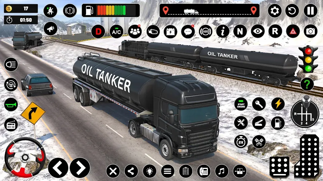 Скачать Oil Truck Games: Driving Games — Модификация Много денег — скриншот 3
