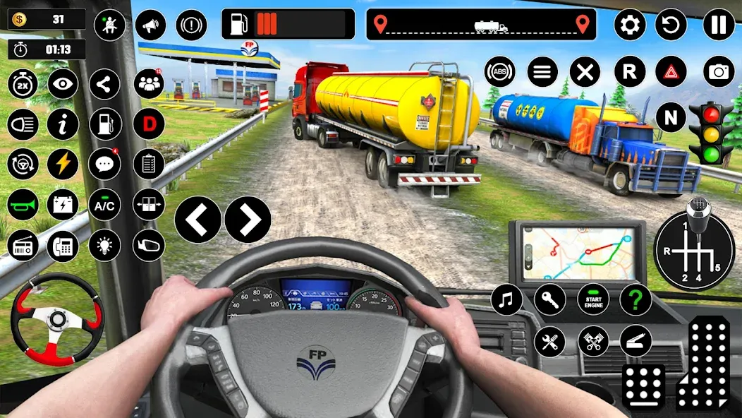 Скачать Oil Truck Games: Driving Games — Модификация Много денег — скриншот 4