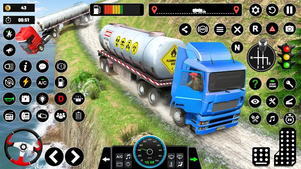 Скачать Oil Truck Games: Driving Games — Модификация Много денег — скриншот 5