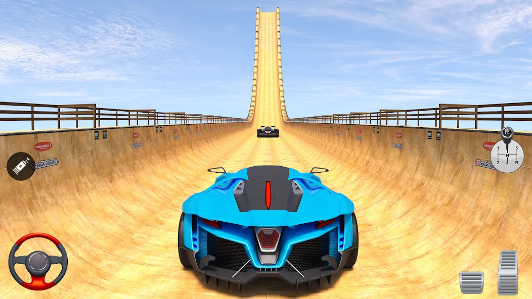 Superhero Car: Mega Ramp Games (Мод Много денег) — скриншот 4