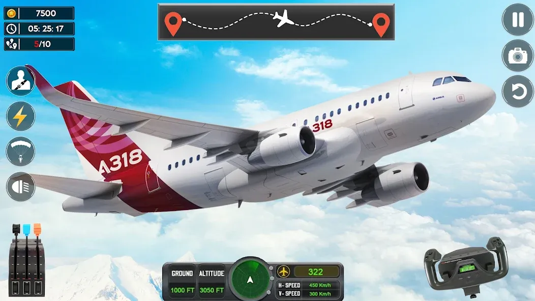 Скачать Airplane Flight Simulator 2023 на Андроид — Много денег и разблокировано всё — скриншот 4