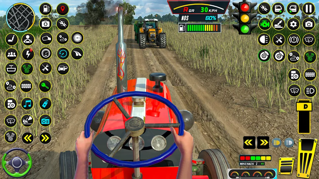 Farming Tractor Game Simulator MOD APK на Android — Много денег — скриншот 1