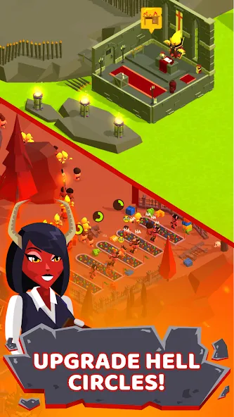 Скачать Hell: Idle Evil Tycoon Sim с модом — Много денег и алмазов — скриншот 2 Скачать Hell: Idle Evil Tycoon Sim с модом — Много денег и алмазов — скриншот 2