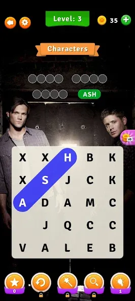 Скачать Supernatural Word Search — Модификация Все уровни разблокированы — скриншот 2