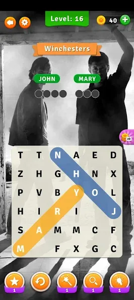 Скачать Supernatural Word Search — Модификация Все уровни разблокированы — скриншот 4
