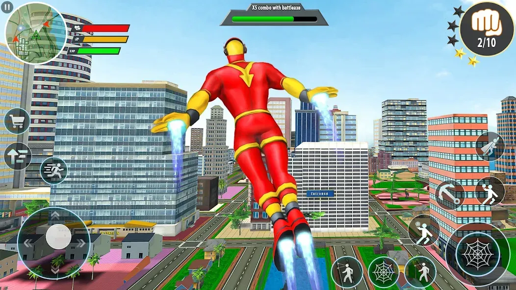 Rope Hero Spider Fighting Game на Андроид — Много денег — скриншот 1