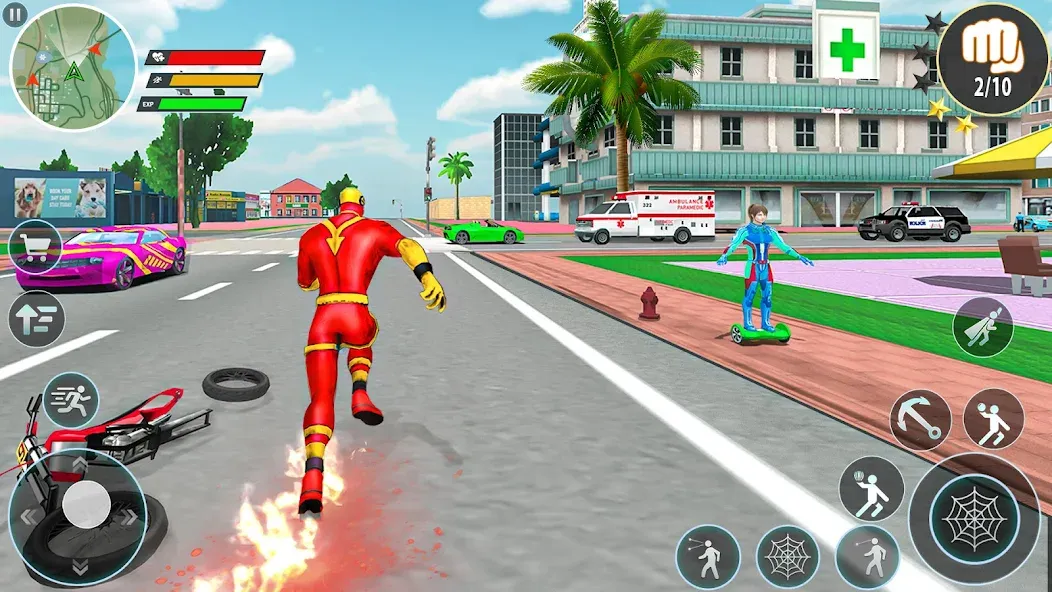 Rope Hero Spider Fighting Game на Андроид — Много денег — скриншот 4