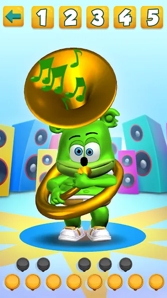 Скачать Talking Gummy Bear Kids Games (Мод: Много денег и все открыто) на Андроид — скриншот 4