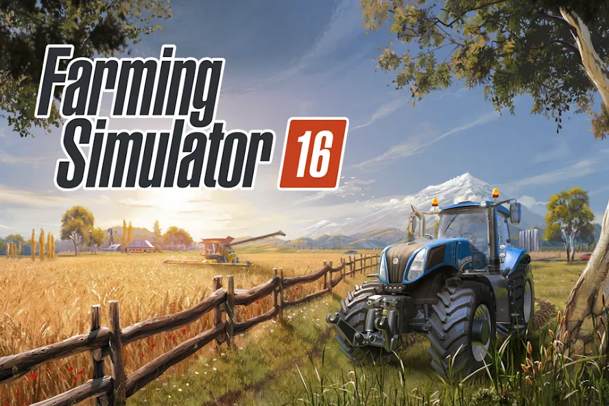 Взломанная Farming Simulator 16 на Андроид — Много денег и вся разблокированная техника — скриншот 1