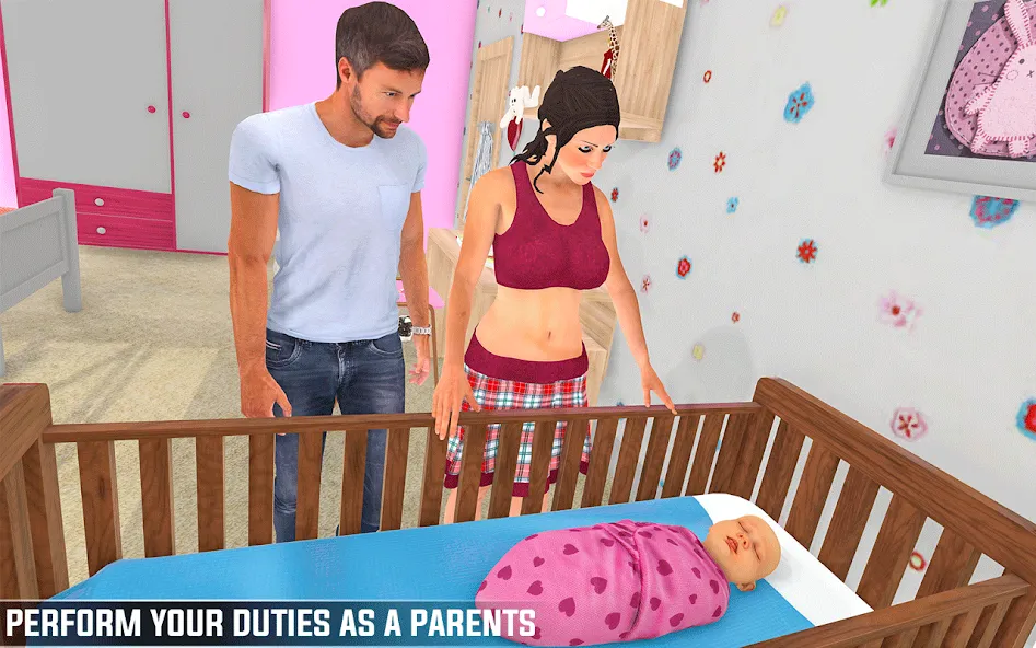 Pregnant Games Mommy Simulator MOD — Все открыто на Андроид — скриншот 1