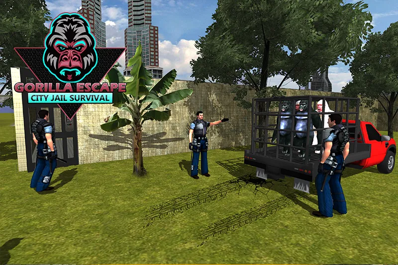Скачать Gorilla Smash City Escape Jail с модом — Много денег — скриншот 5