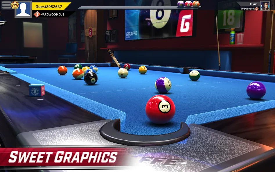 Pool Stars - 3D Online Multipl MOD APK на Android — Много денег — скриншот 1