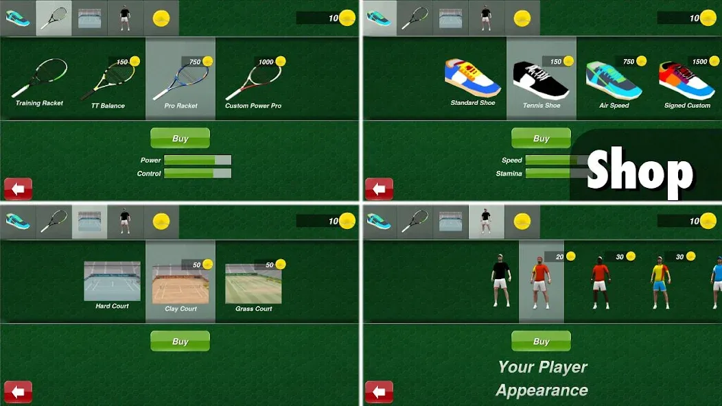 Tennis Champion 3D - Online Sp MOD APK на Android — Много денег — скриншот 5