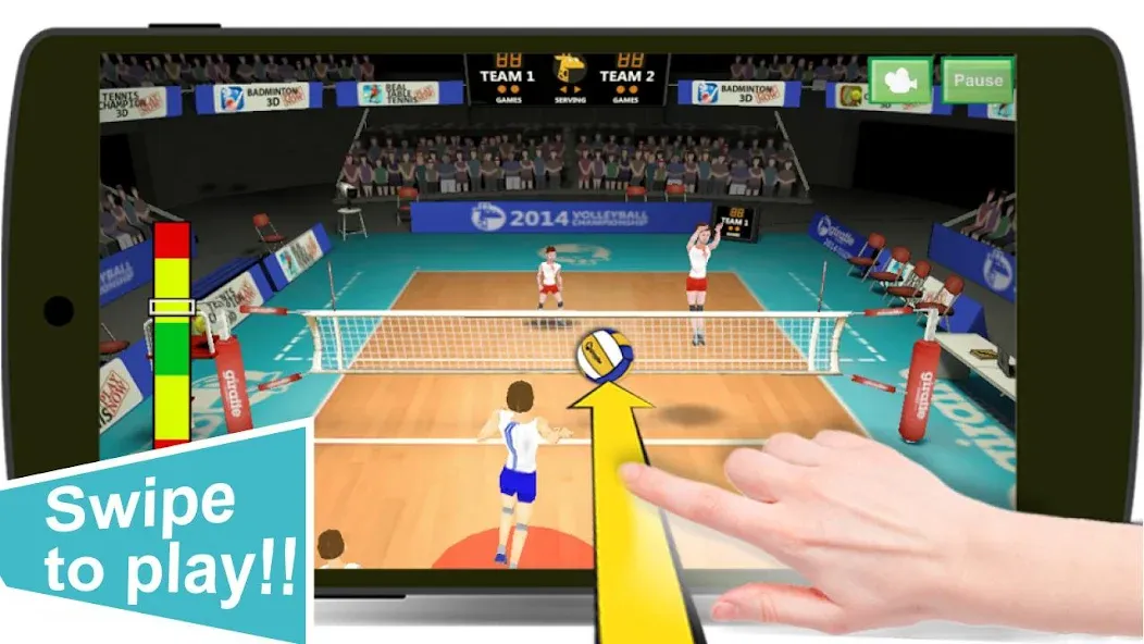 Volleyball Champions 3D - Onli Mod APK Много денег — Скачать на Андроид — скриншот 2