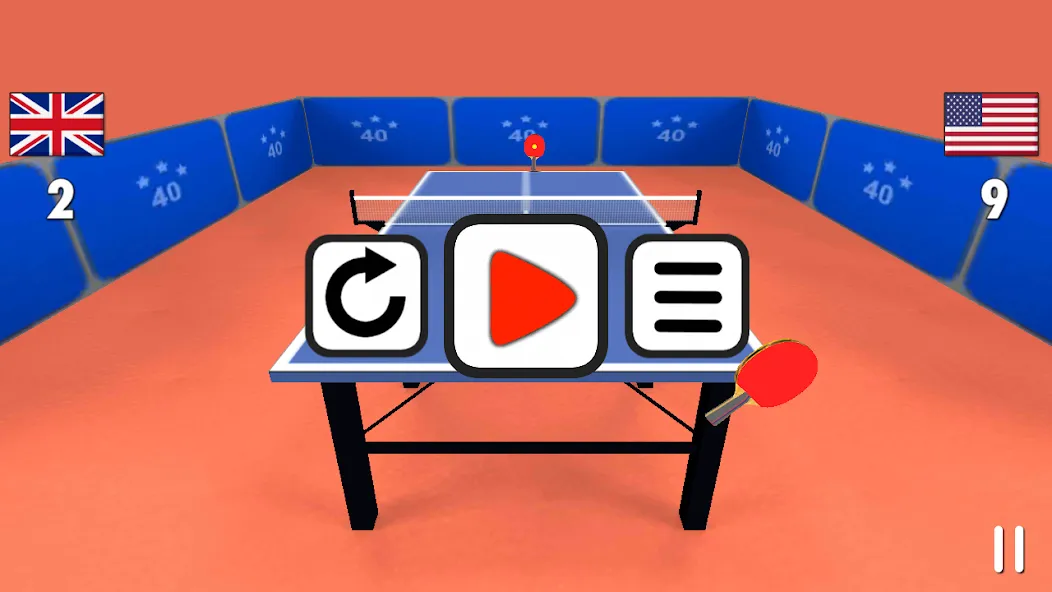 Table Tennis 3D (Мод Много денег) — скриншот 4
