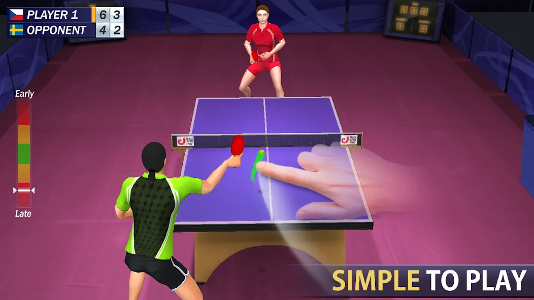 Table Tennis на Андроид — Мод Много денег и всё открыто — скриншот 1