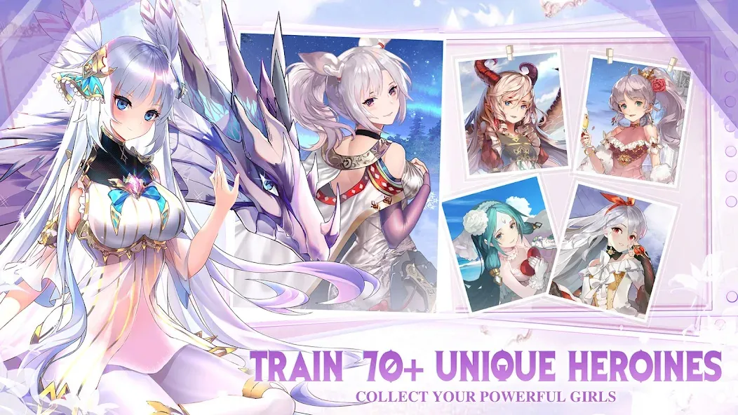 Girls' Connect: Idle RPG на Андроид — Мод Много денег — скриншот 2