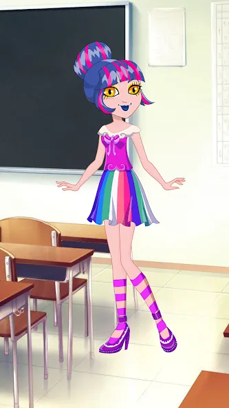 Pony College Student Dress Up MOD APK — Все вещи разблокированы — скриншот 3 Pony College Student Dress Up MOD APK — Все вещи разблокированы — скриншот 3