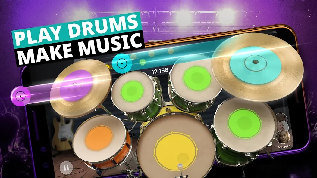 Drum Kit Music Games Simulator — Мод: Все разблокировано — скриншот 1 Drum Kit Music Games Simulator — Мод: Все разблокировано — скриншот 1