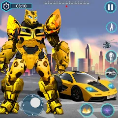 Скачать взломанную Flying Robot Transforming Game — Много денег