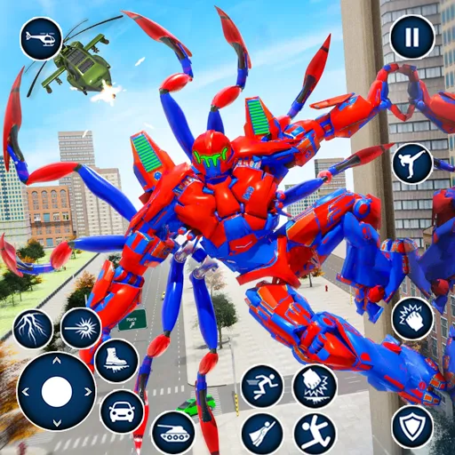 Spider Robot: Robot Car Games — Мод: Много денег — скриншот 1