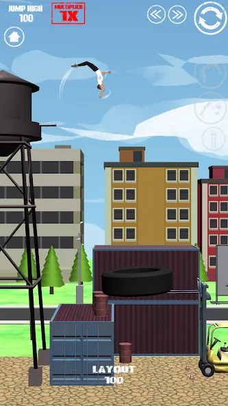 Скачать SWAGFLIP - Parkour Origins MOD APK — Много денег — скриншот 2