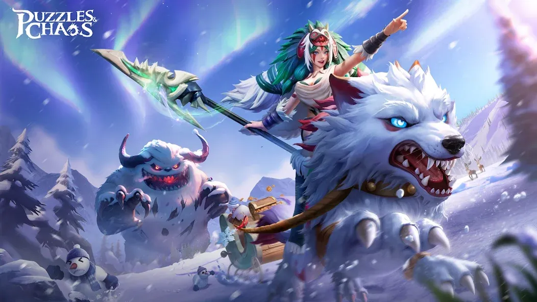 Puzzles & Chaos: Frozen Castle — Мод: Бесплатные покупки — скриншот 1
