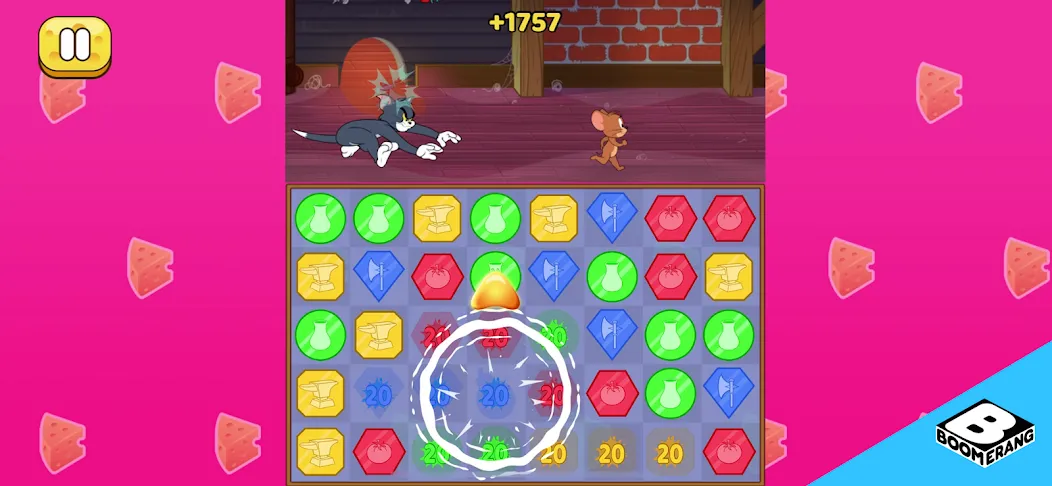 Скачать взломанную Tom & Jerry: Mouse Maze — Много сыра и денег — скриншот 3