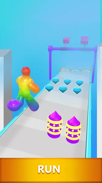 Скачать Blob Dash - Endless Runner (Мод: Много денег) на Андроид — скриншот 3