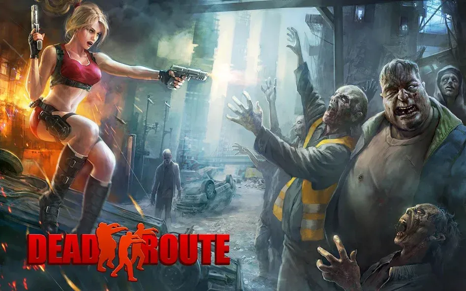 Dead Route: Zombie Apocalypse (Мод Много денег) — скриншот 1 Dead Route: Zombie Apocalypse (Мод Много денег) — скриншот 1