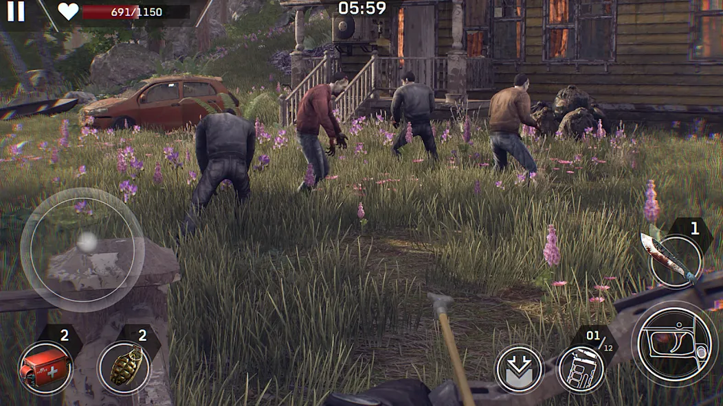 Скачать Left to Survive: Zombie Games (Мод: Много патронов) на Андроид — скриншот 5