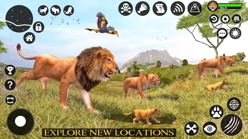Скачать Ultimate Lion Simulator Game — Модификация Много денег — скриншот 2 Скачать Ultimate Lion Simulator Game — Модификация Много денег — скриншот 2
