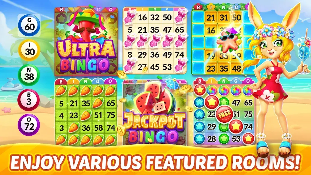 Скачать Bingo Aloha-Bingo tour at home — Много денег — скриншот 2