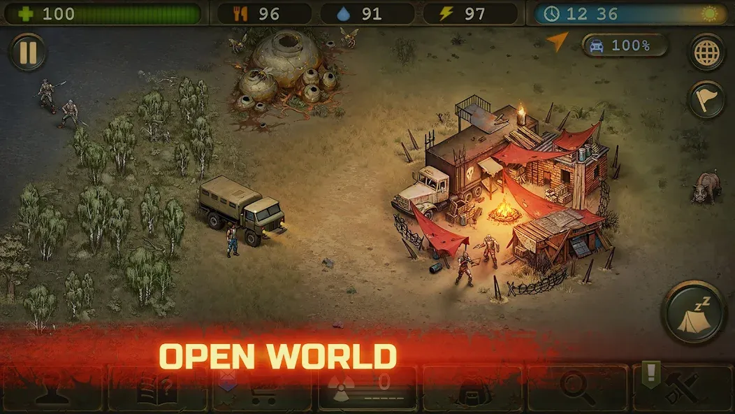 Day R Survival: Last Survivor — Мод: Много денег и бессмертие — скриншот 2