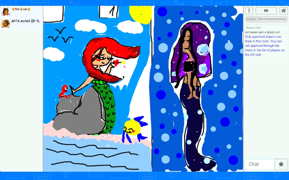 Drawaria.Online - Pictionary (Мод Все цвета и кисти разблокированы) — скриншот 3 Drawaria.Online - Pictionary (Мод Все цвета и кисти разблокированы) — скриншот 3