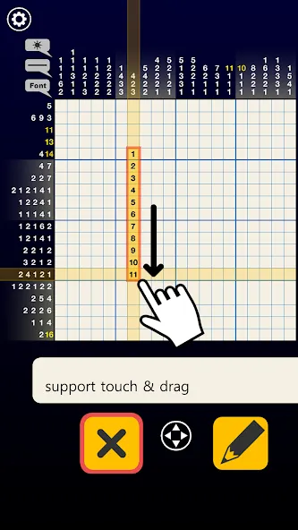 Nonogram galaxy MOD APK на Android — Бесконечные подсказки — скриншот 4