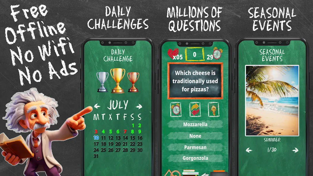 Quiz Games Offline Games MOD APK на Android — Все уровни открыты и без рекламы — скриншот 2
