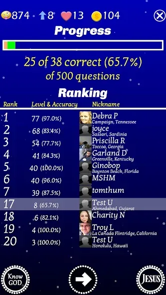 Jesus Bible Trivia Games Quiz MOD — Все подсказки и уровни разблокированы на Андроид — скриншот 5