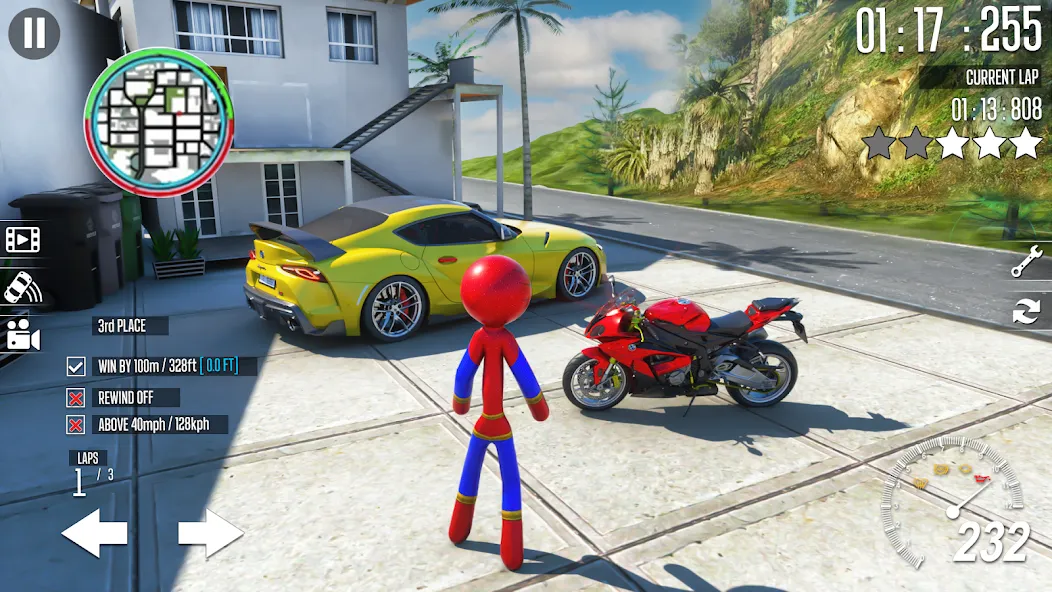 Скачать Spider Game-Stickman Rope Hero на телефон — Много денег — скриншот 1