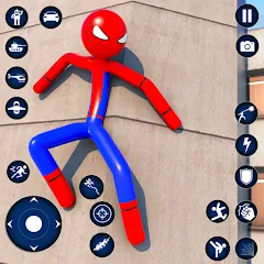Скачать Spider Game-Stickman Rope Hero на телефон — Много денег