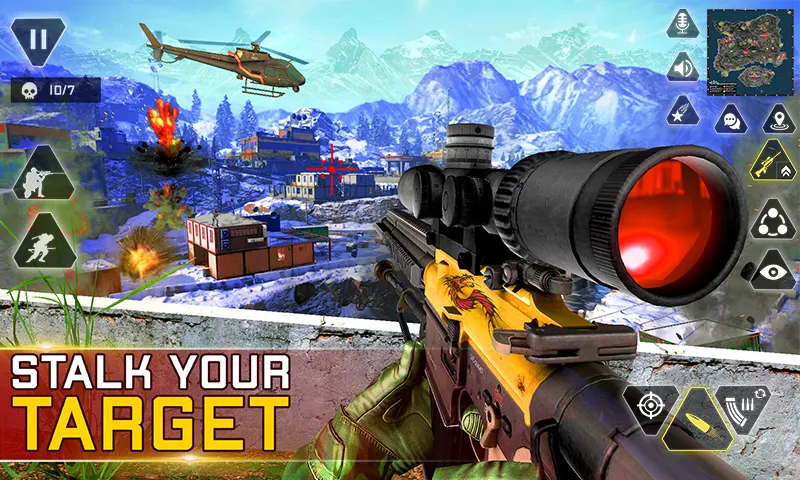 Sniper Gun Shooting game — Взломанная версия (Много денег) — скриншот 2
