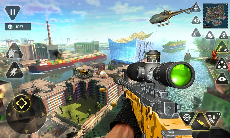 Sniper Gun Shooting game — Взломанная версия (Много денег) — скриншот 3
