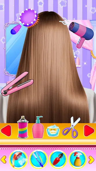 Скачать Fashion Braid Hairstyles Salon — Модификация Все волосы и прически разблокированы — скриншот 5