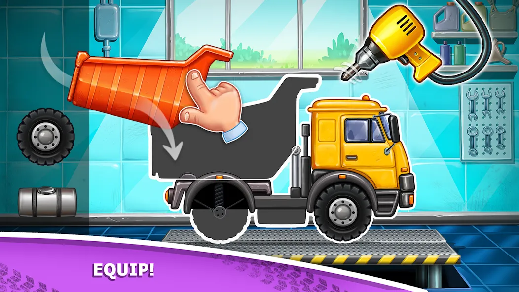 Скачать Kids truck games Build a house с модом — Все открыто — скриншот 1 Скачать Kids truck games Build a house с модом — Все открыто — скриншот 1