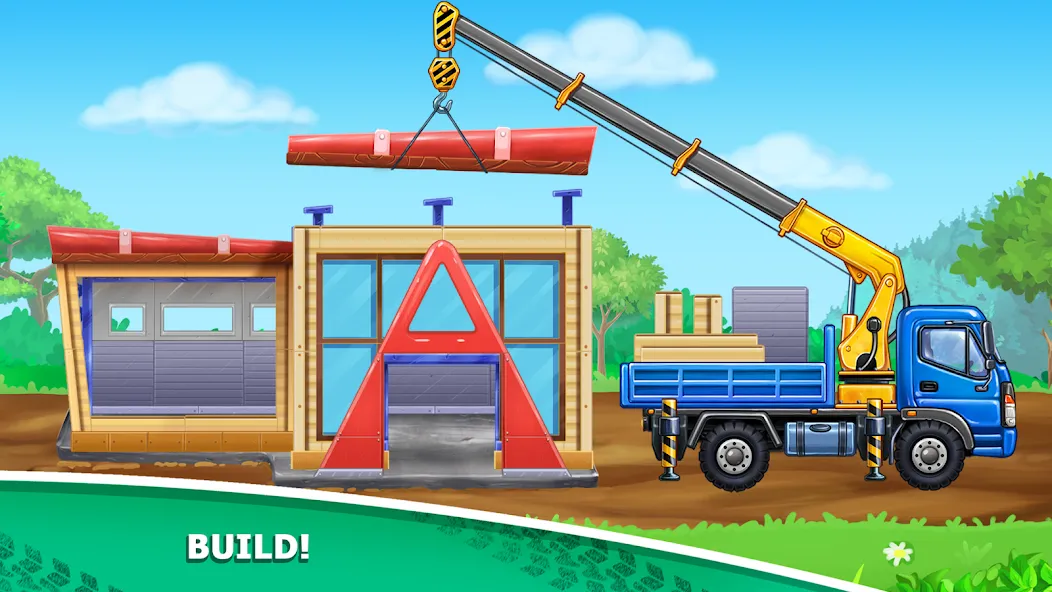 Скачать Kids truck games Build a house с модом — Все открыто — скриншот 4 Скачать Kids truck games Build a house с модом — Все открыто — скриншот 4