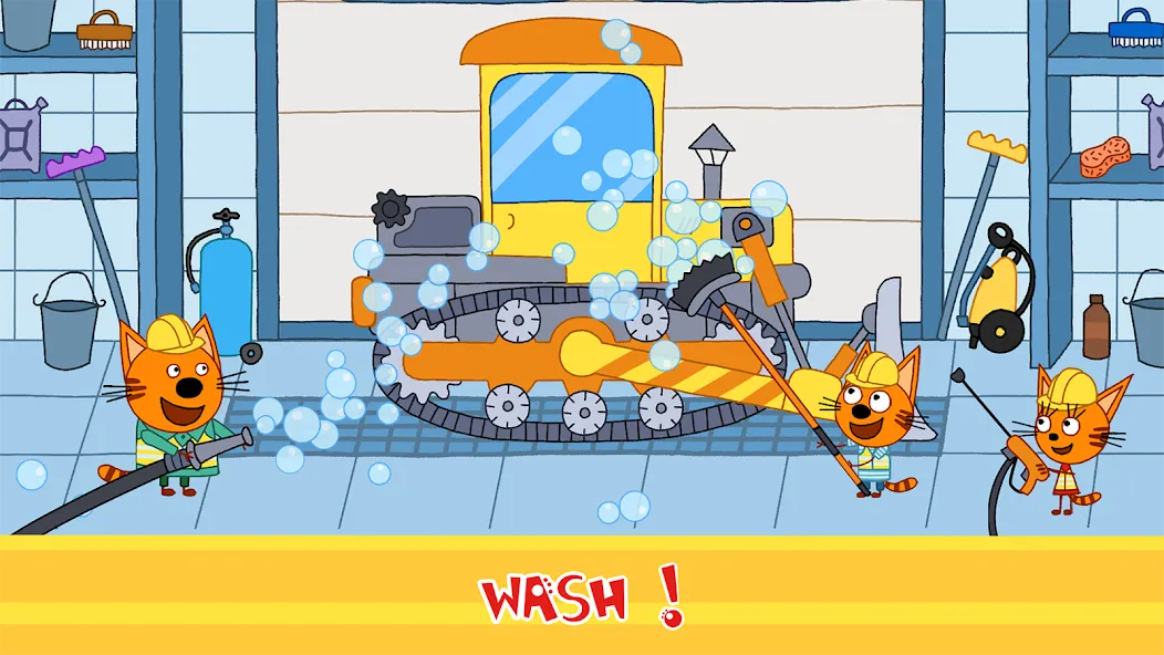 Скачать Kid-E-Cats Cars, Build a house — Последняя версия (Все открыто) — скриншот 2