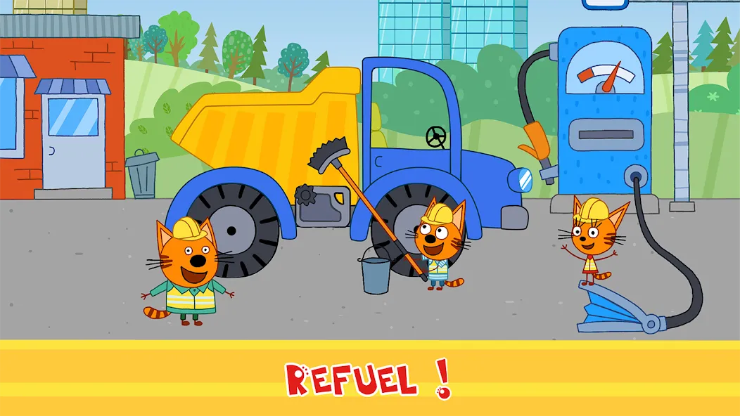 Скачать Kid-E-Cats Cars, Build a house — Последняя версия (Все открыто) — скриншот 3