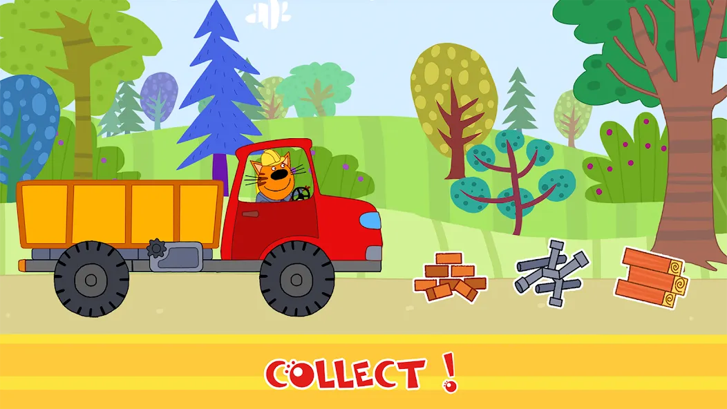 Скачать Kid-E-Cats Cars, Build a house — Последняя версия (Все открыто) — скриншот 4